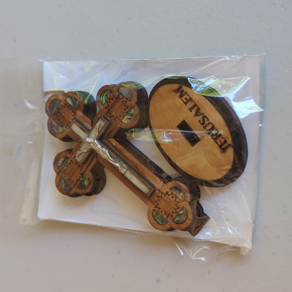 Handmade Cross with base
